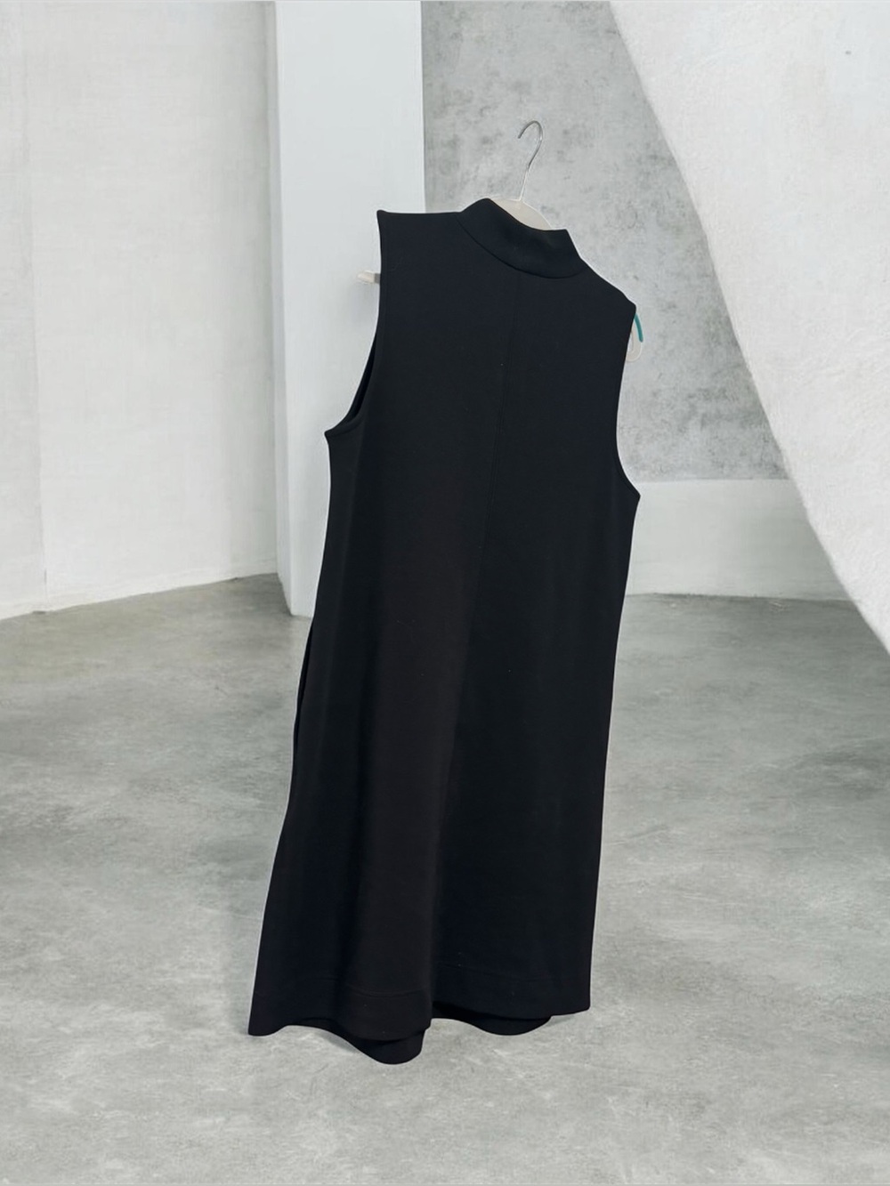 SPANX Black Air Essentials Mock Neck Sleeveless Dress - Picture 14 of 15